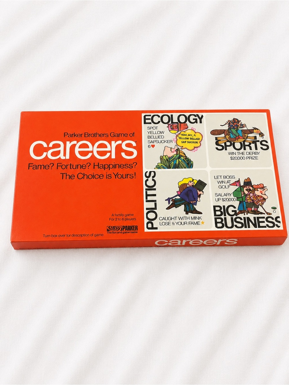 Vintage 1976 Parker Brothers Career Board Game Retro